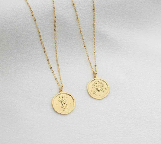 Zodiac Gold Pendant – Celestial Style for Every Sign